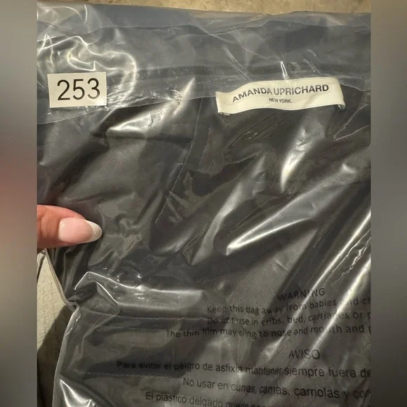 Amanda Uprichard Felix Silk Romper in Black - Picture 9 of 9